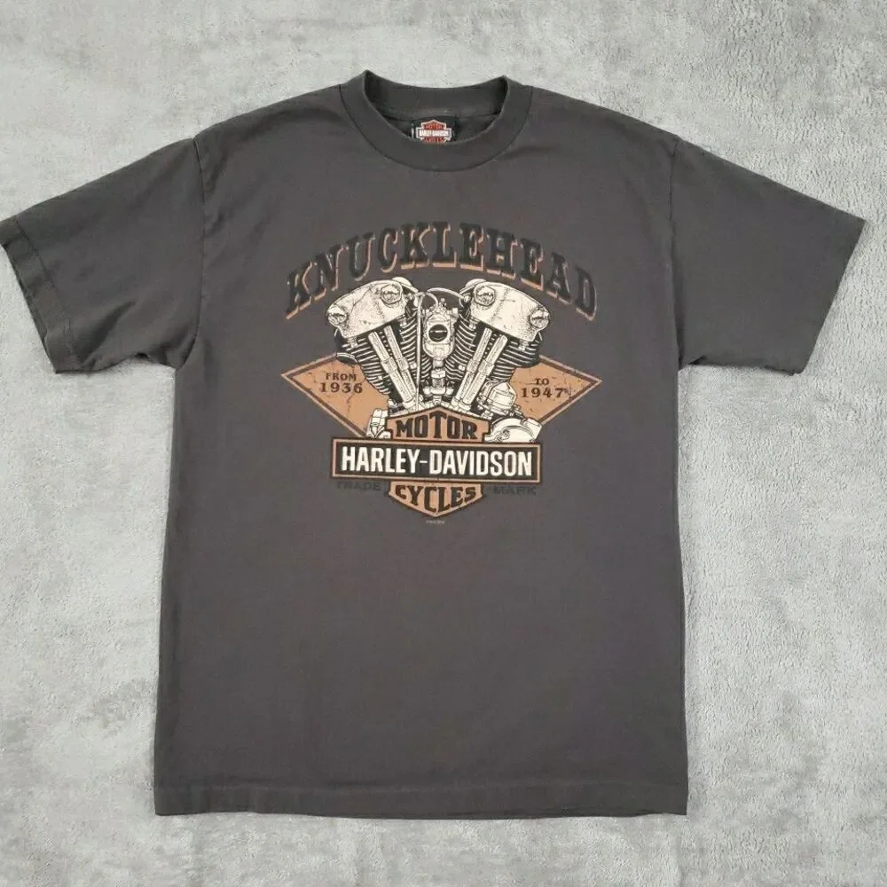 Harley Davidson T Shirt Knucklehead Lady Coal Miner WV 2016 Men's Sz M